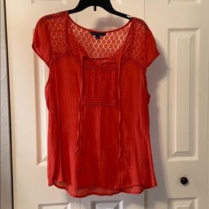 red XL blouse.